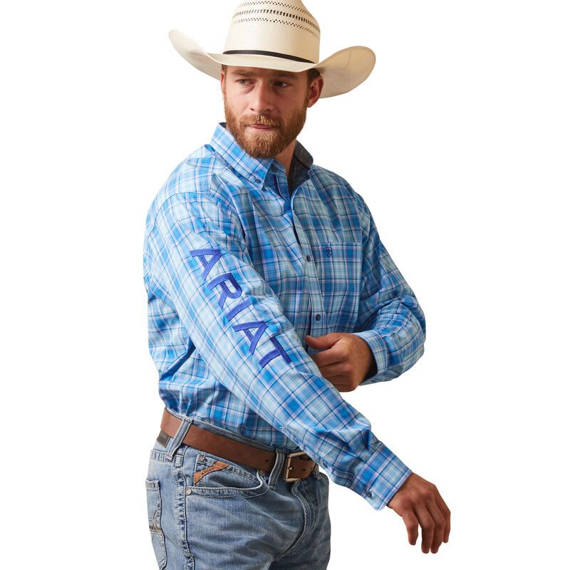 Ariat Mens Pro Team Hogan Classic Fit Shirt - Blue