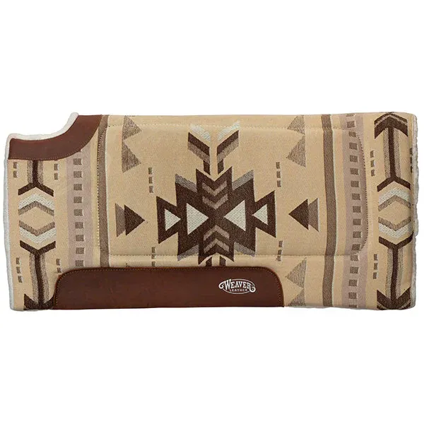 Weaver All Purpose Cut Back Saddle Pad, Colour: Beige/Brown, Size: M