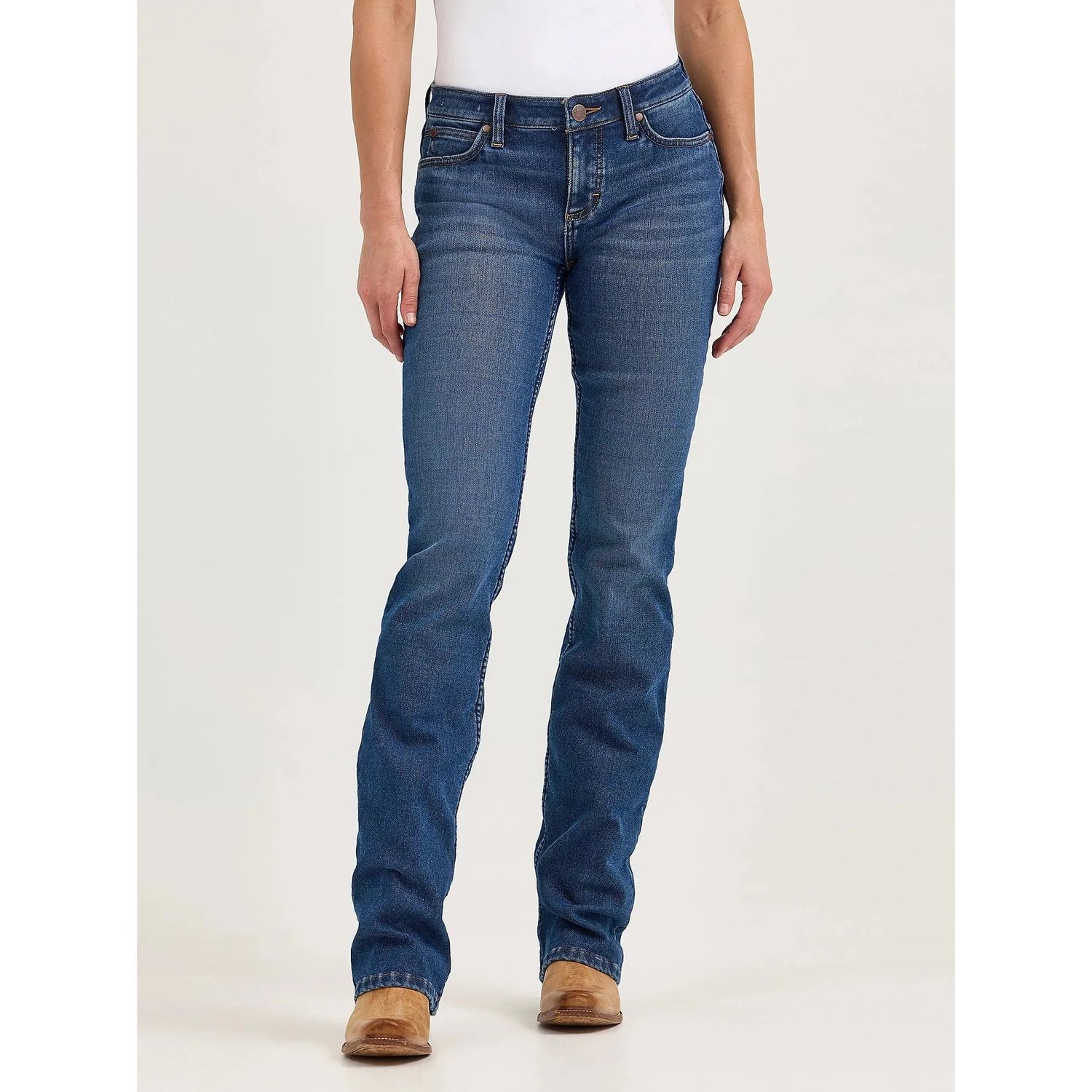 Wrangler Women's Retro Mae Slim Fit Lined Boot Cut Jeans- Brynn