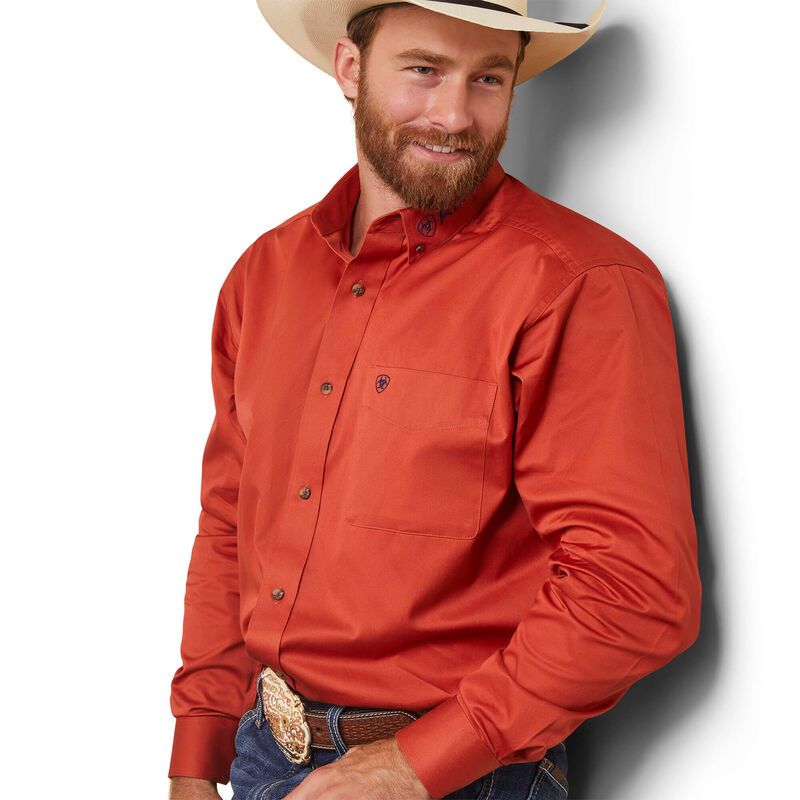 Ariat Mens Team Logo Twill Classic Fit Shirt - Easy Tiger