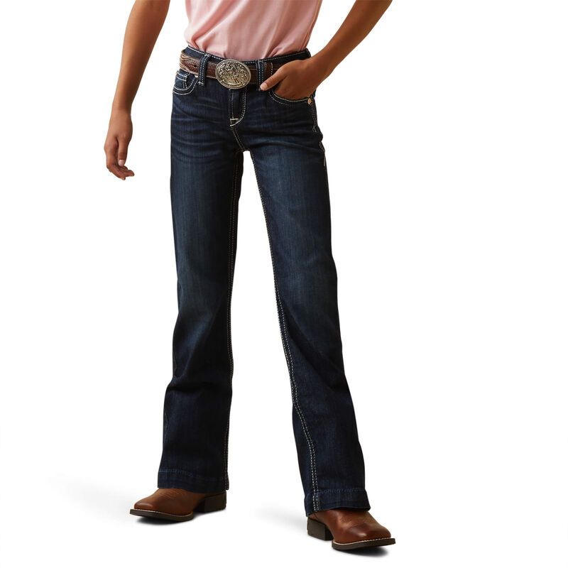 Ariat Girls REAL Ryki Wide Leg Jeans - Nightshade