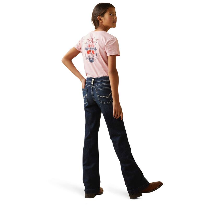 Ariat Girls REAL Ryki Wide Leg Jeans - Nightshade