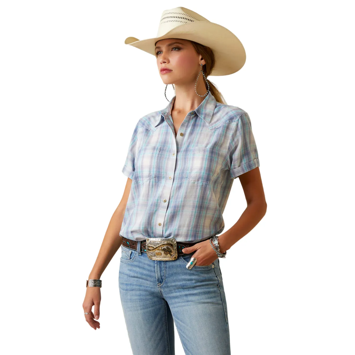 Ariat Women's Real Billie Jean Shirt - Summertime Plaid