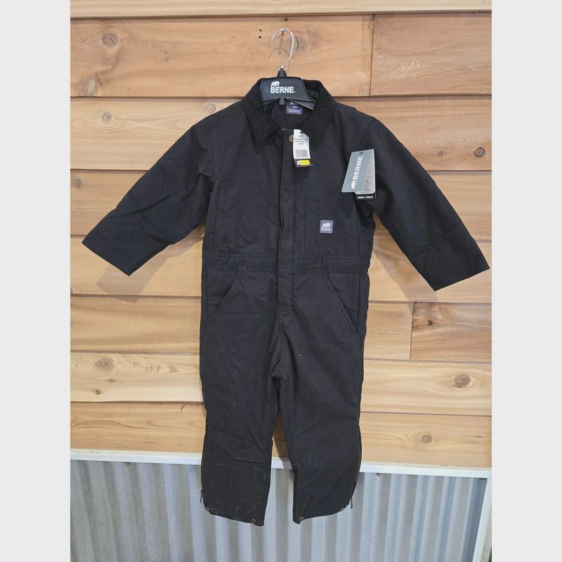 Berne Youth Softstone Insulated Coveralls - Black