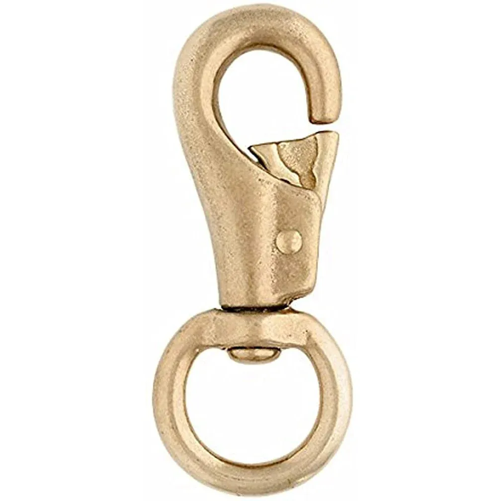 Weaver #3142 Bull Snap 1", Color: Solid Brass