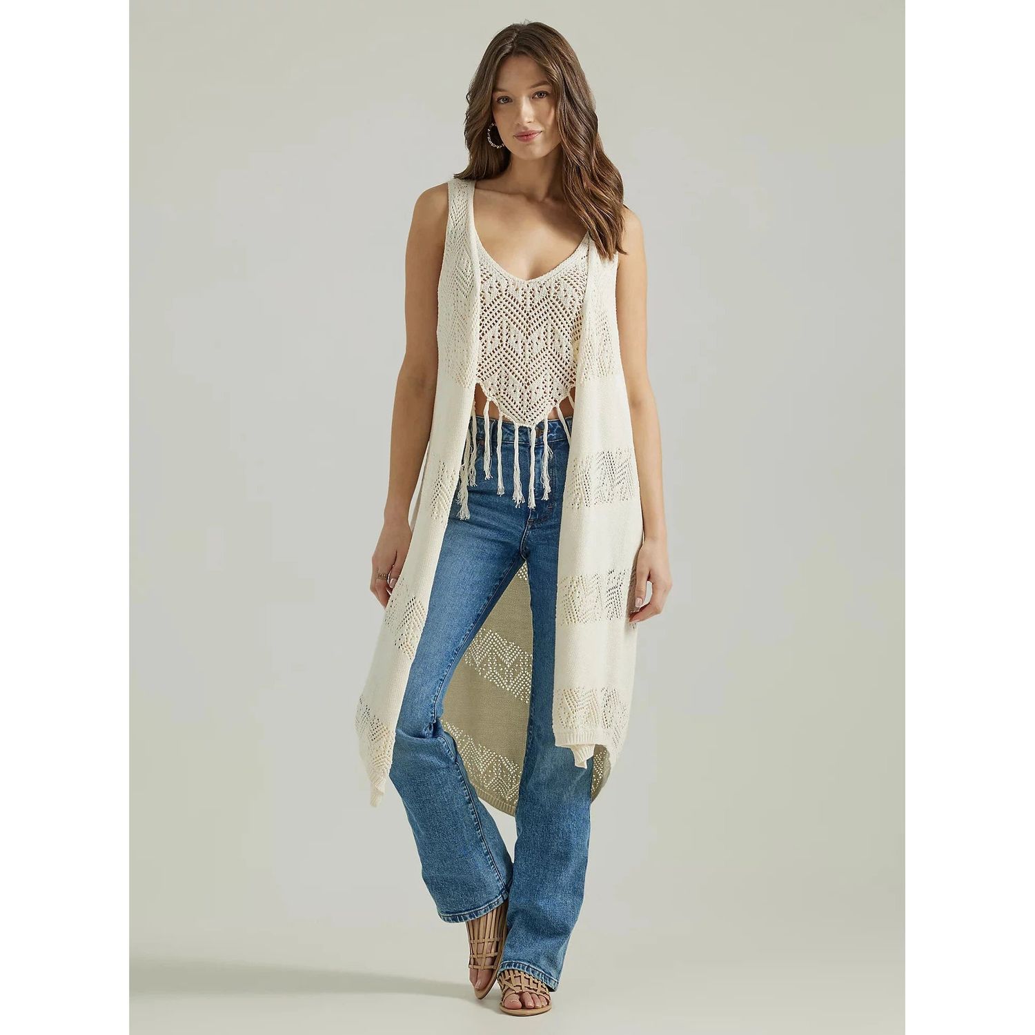 Wrangler Women's Retro Western Vintage Duster Vest -