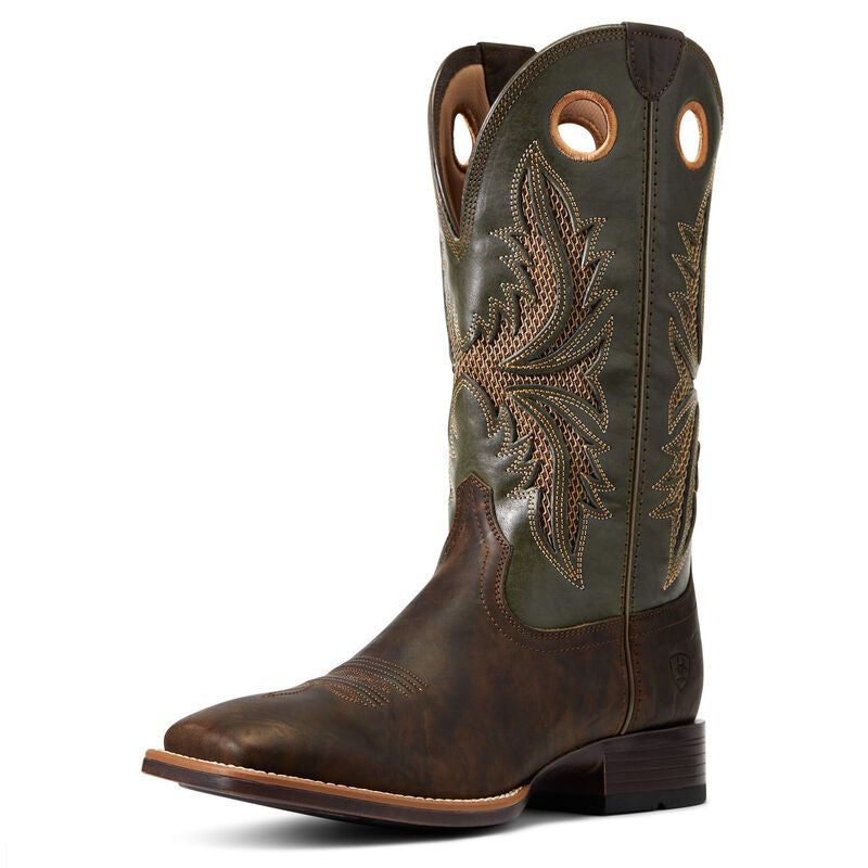 Ariat Mens Venttek 360 Toughy Western Boots - Herd Brown
