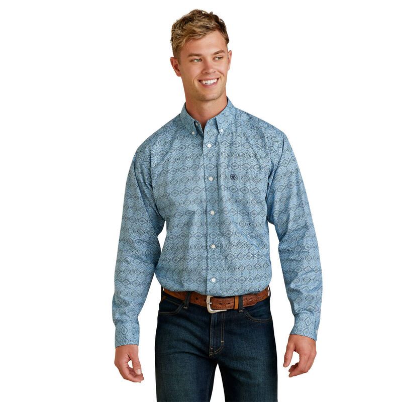 Ariat Mens Iverson Fitted Shirt - White