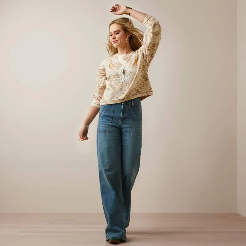 Ariat Women's O'Keefe Sweatshirt - Brazilian Sand