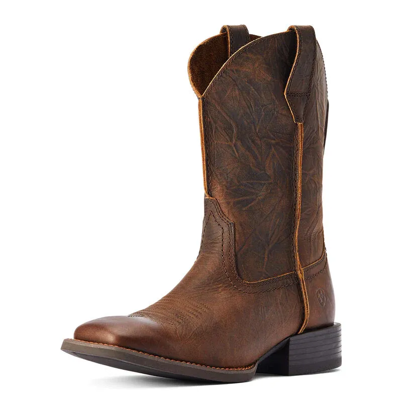 Ariat Men's Sport Rambler Western Boots - Bartop Brown, Size: 7