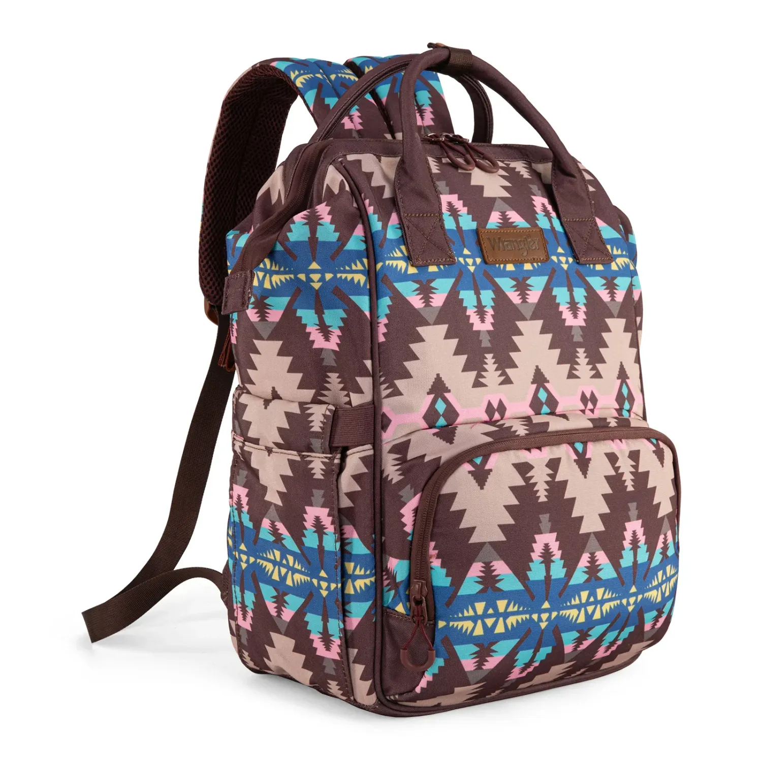 Wrangler Aztec Printed Callie Backpack-Multiple Colors, Color: Coffee