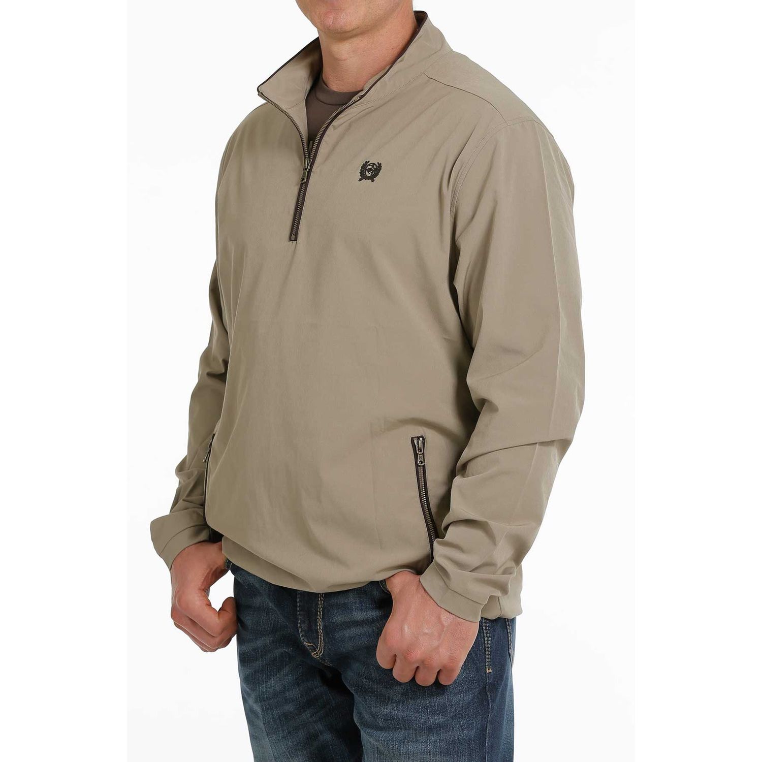 Cinch Men's 1/2 Pullover Stone