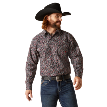 Ariat Men's Noor Long Sleeve Snap Shirt - Black