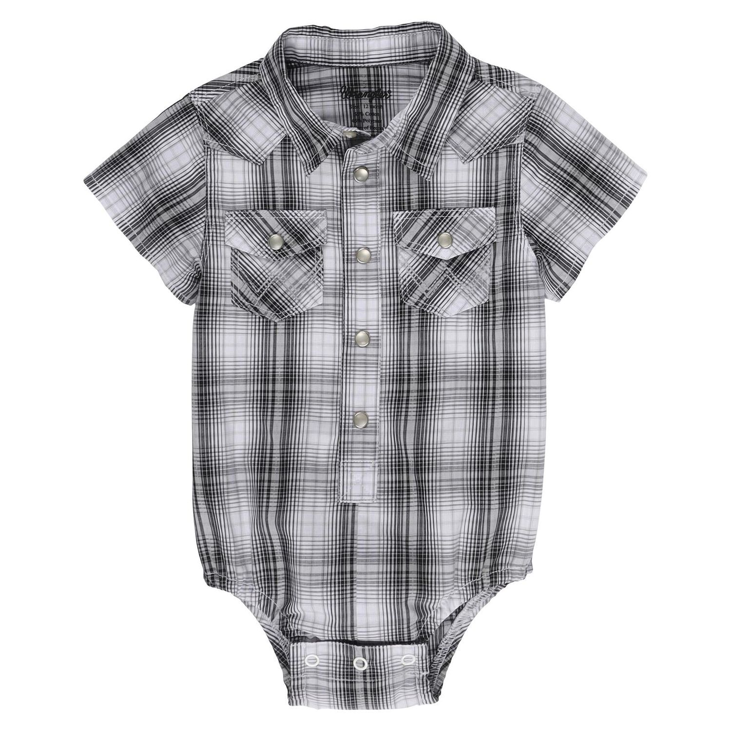 Wrangler Baby Boy Bodysuit - Grey