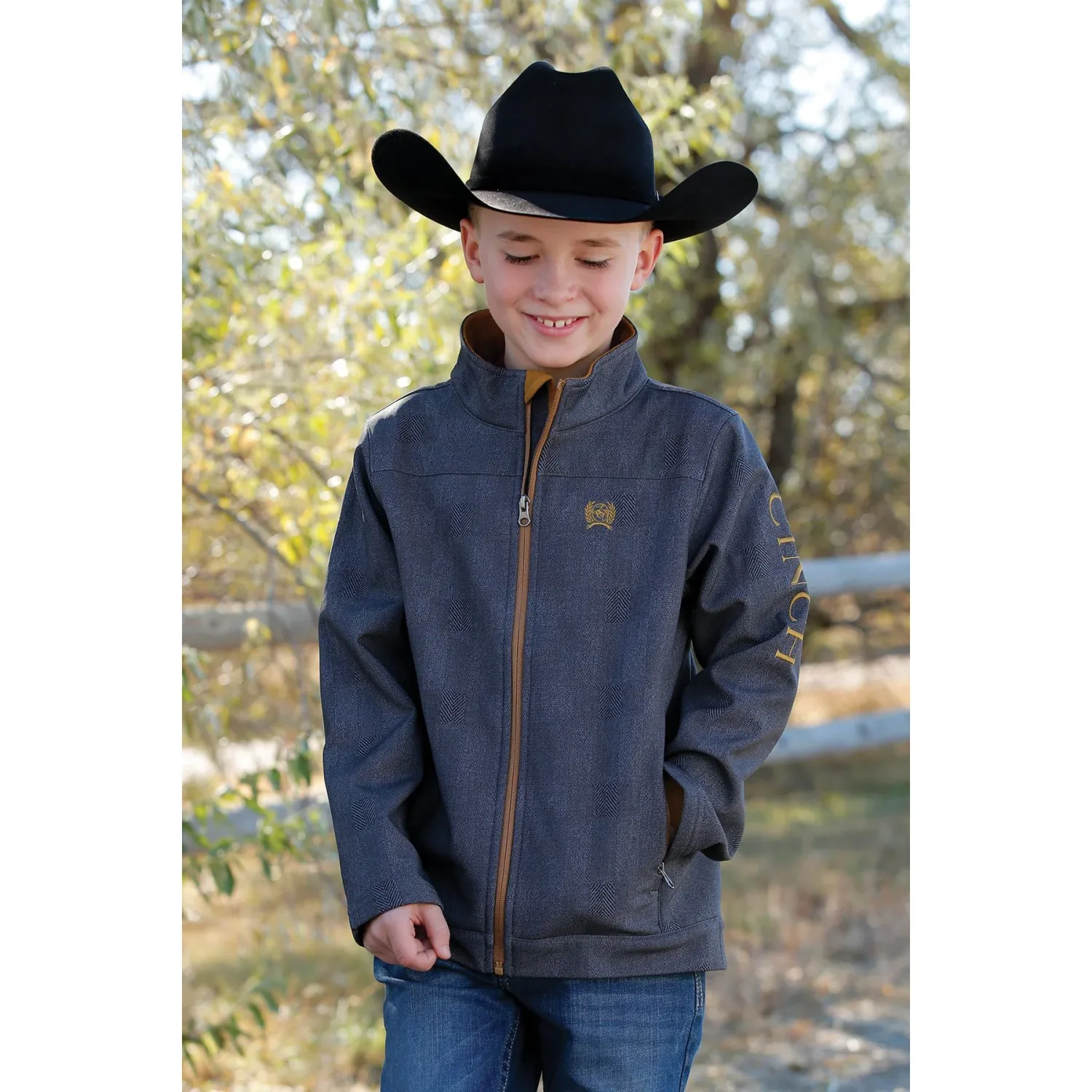 Cinch Boys Bonded Jacket - Charcoal, Size: SMALL