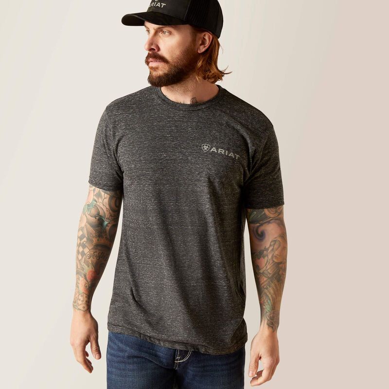 Ariat Men's Camo Ring T-Shirt - Onyx Snow