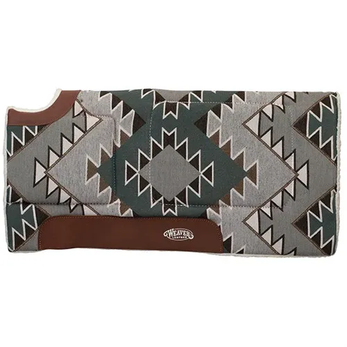Weaver All Purpose Built Up Cut Back Saddle Pad, Color: 381-mallard Green/gray