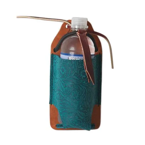 Professional's Choice Water Bottle Holder - Leather, Colour: AQUA FLORAL