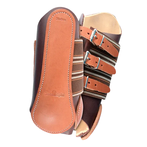 Classic Equine Leather Splint Boot, Colour: BUCKLE, Size: M