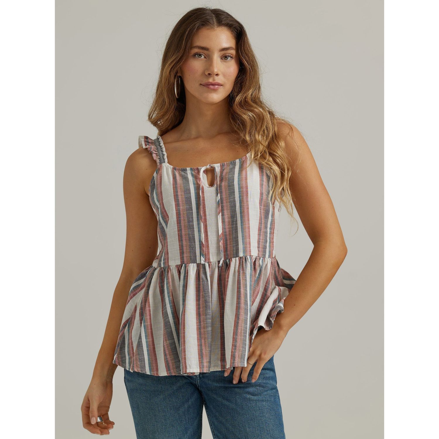 Wrangler Women's Sleeveless Serape Tank - White