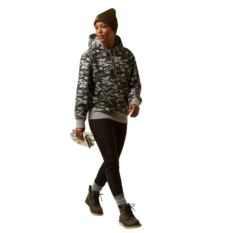 Ariat Rebar Graphic Printed Hoodie - Heather Grey Camo