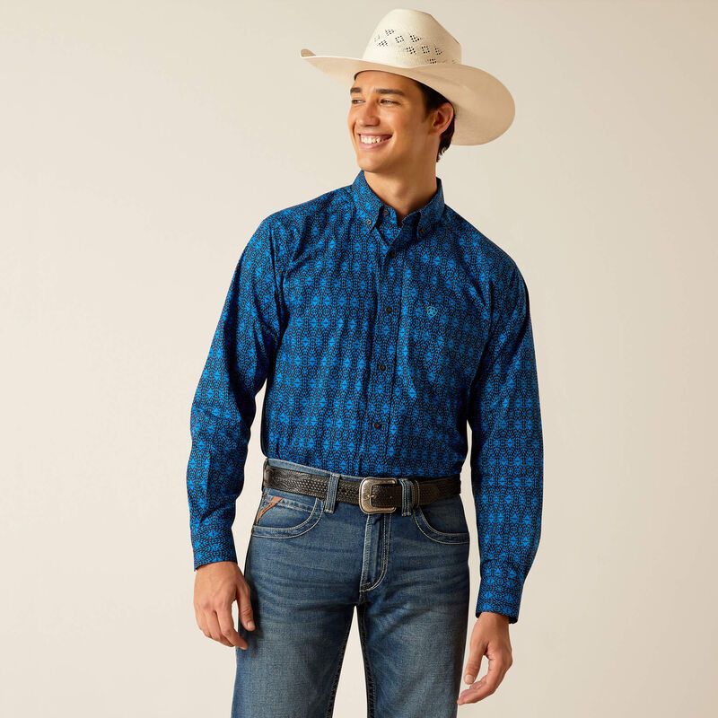 Ariat Men's Pascual Long Sleeve Shirt - Directoire Blue