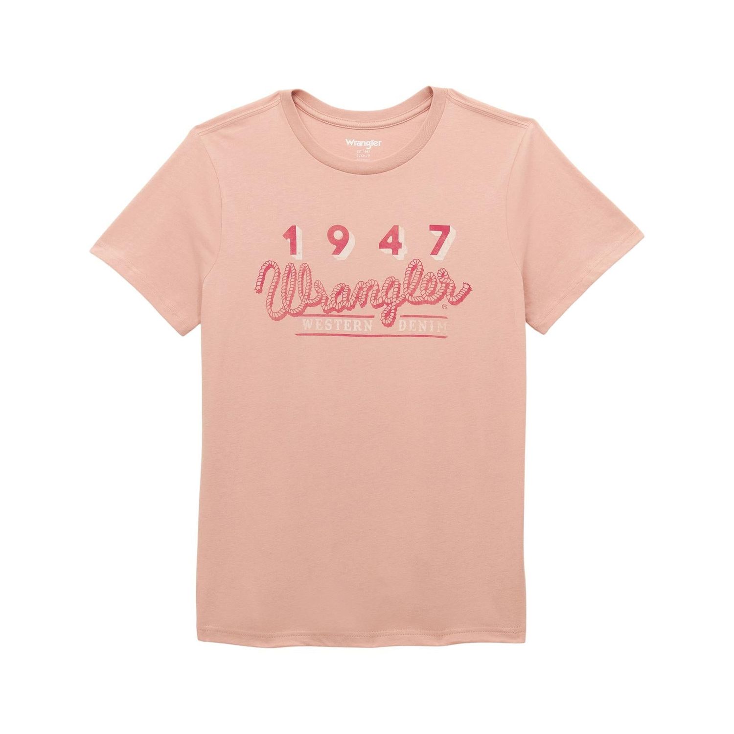 Wrangler Women's Boyfriend Short Sleeve Vintage Desert - Misty Rose