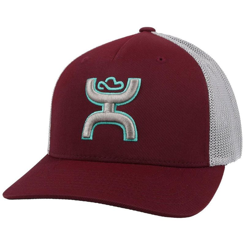 Hooey "Coach" Snapback Cap - Maroon/Grey