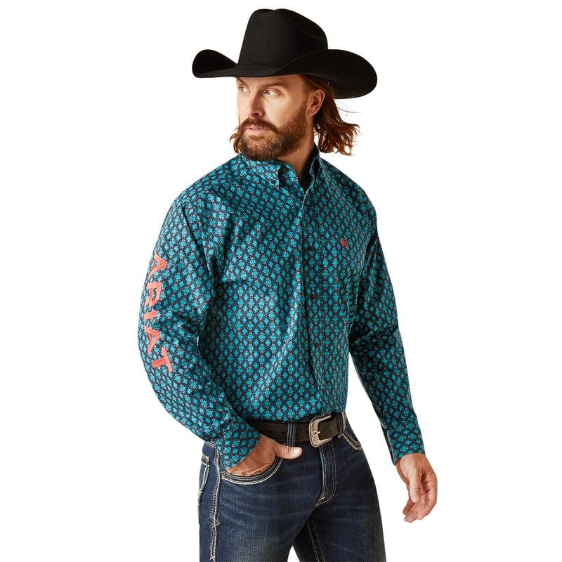 Ariat Men's Team Case Classic Fit Shirt - Blue