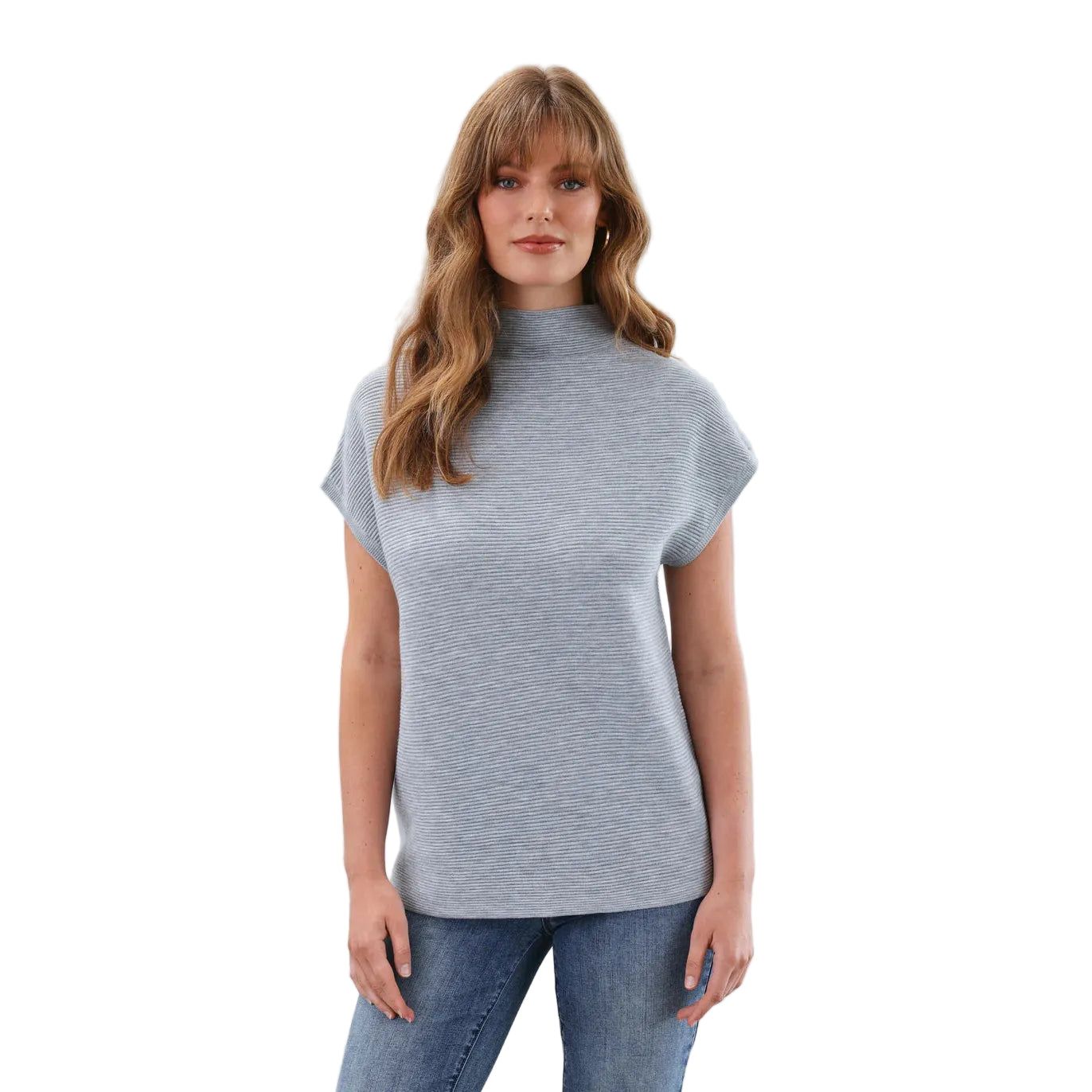 FDJ Women's Ottoman Cap Sleeve Sweater- Multiple Colours