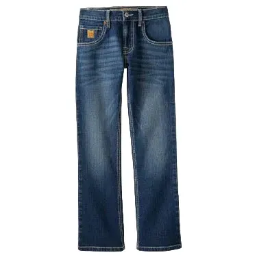 Cinch Boy's Slim Dark Stone Wash Jeans