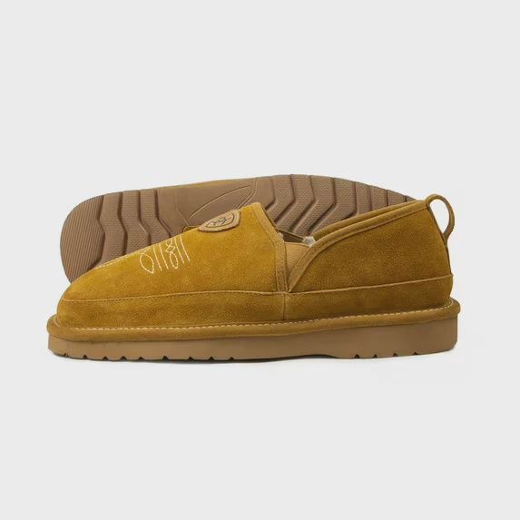 Ariat Men's Lasso Suede Slippers- Chestnut