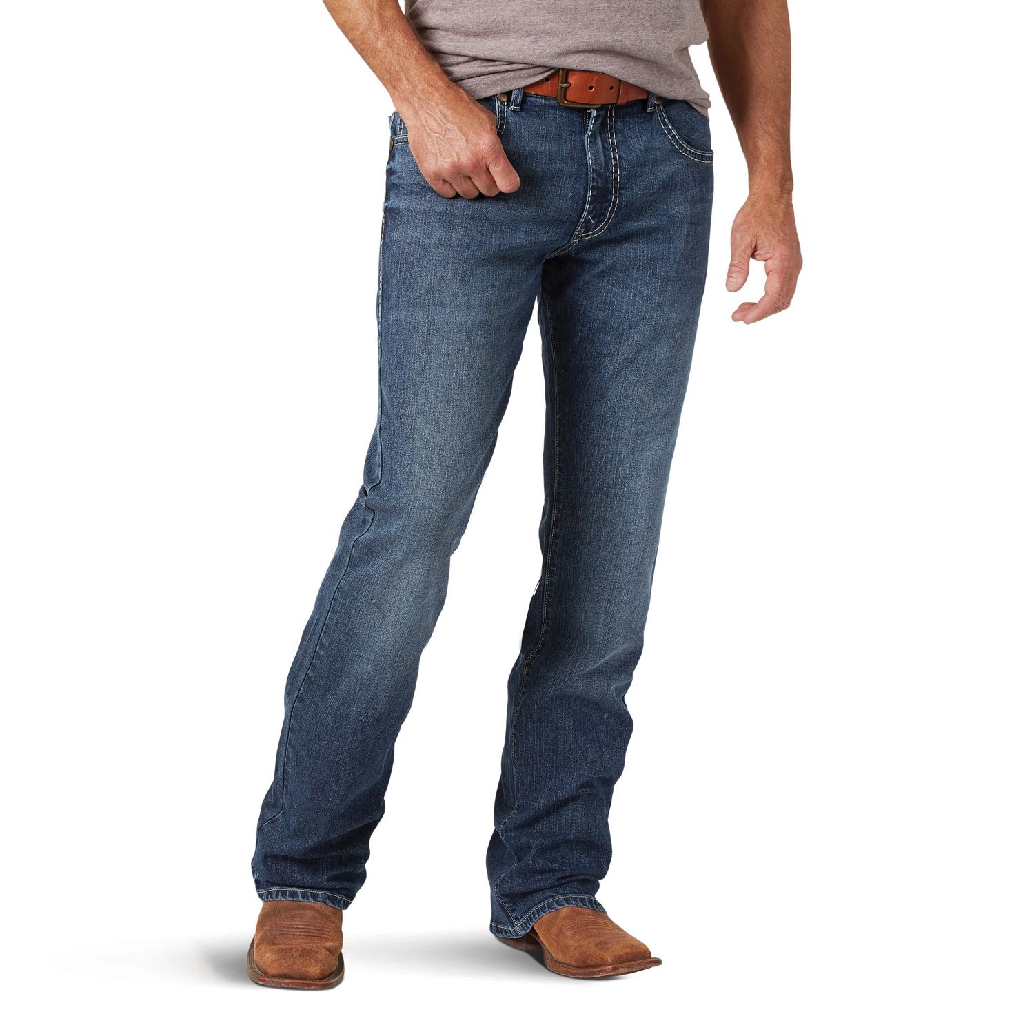 Rock 47 By Wrangler Men's Slim Boot Cut Jeans, Length: 32, Waist: 29