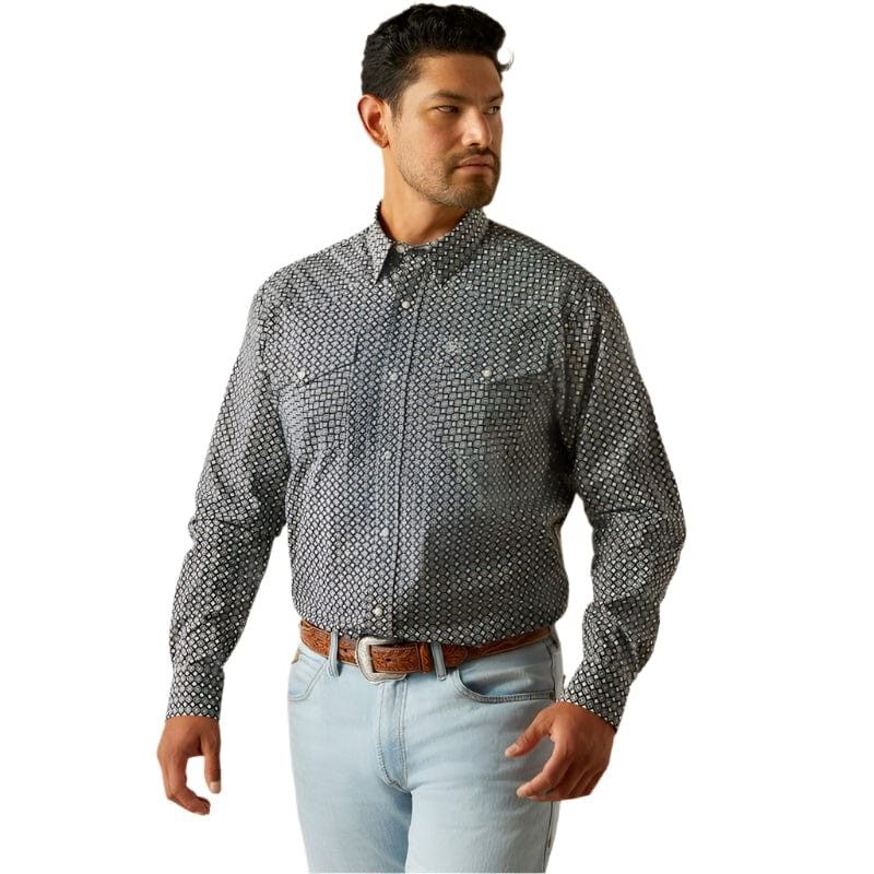 Ariat Men's Long Sleeve Waylon Classic Fit Shirt - Black
