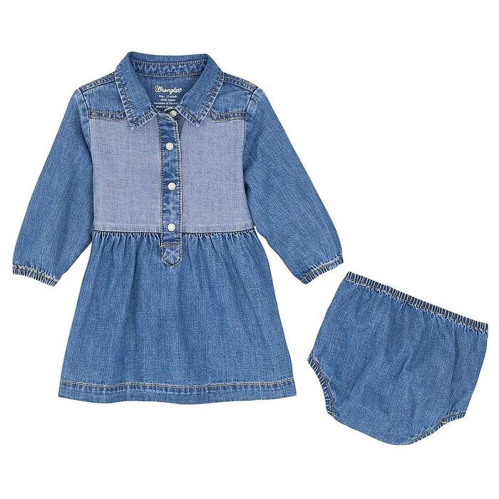 Wrangler Western Baby Girl Dress - Denim