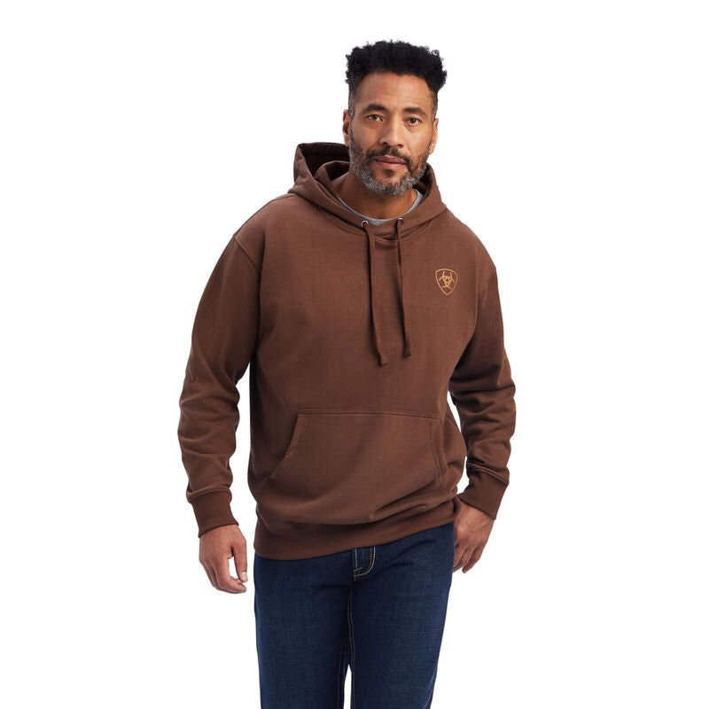 Ariat Mens Logo Hoodie Chestnut *FINAL SALE*