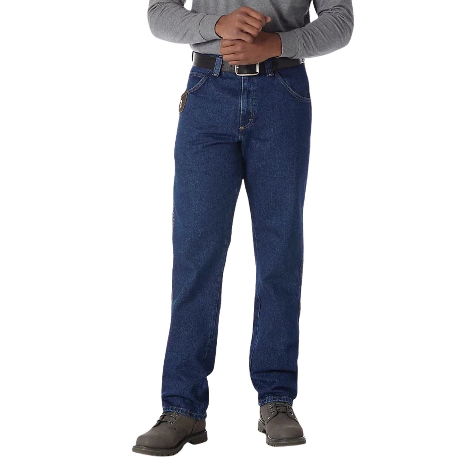 Wrangler Men's RIGGS 5-Pocket High Rise Relaxed Fit Jean - Antique Indigo