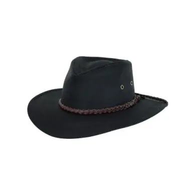 Outback Trading Grizzly Hat - Black, Size: S