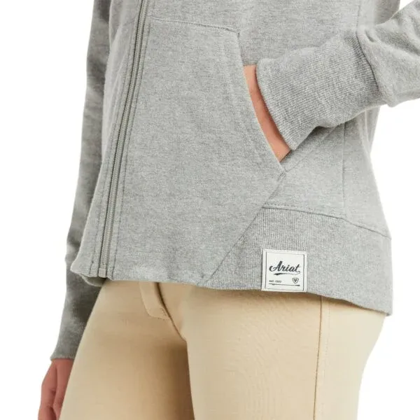 Ariat Youth Team Logo Sweatshirt Heather Grey *FINAL SALE*