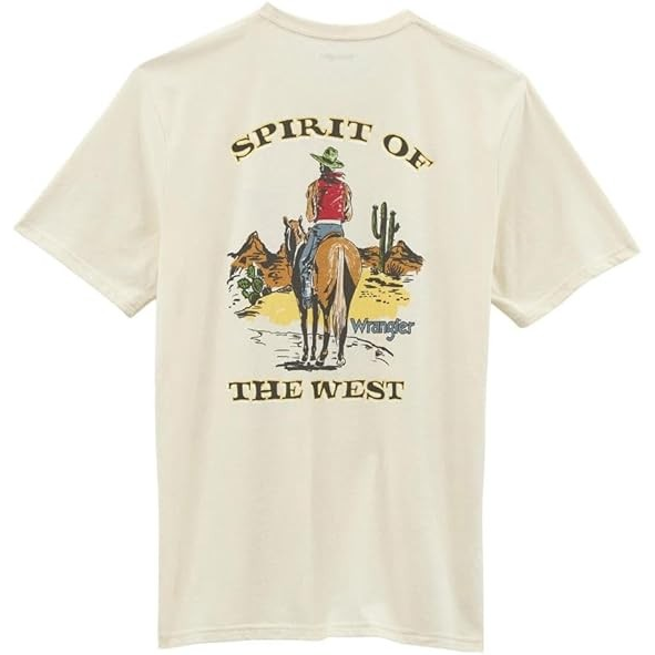 Wrangler Men's Short Sleeve One Pocket Tee Shirt - Whisper White