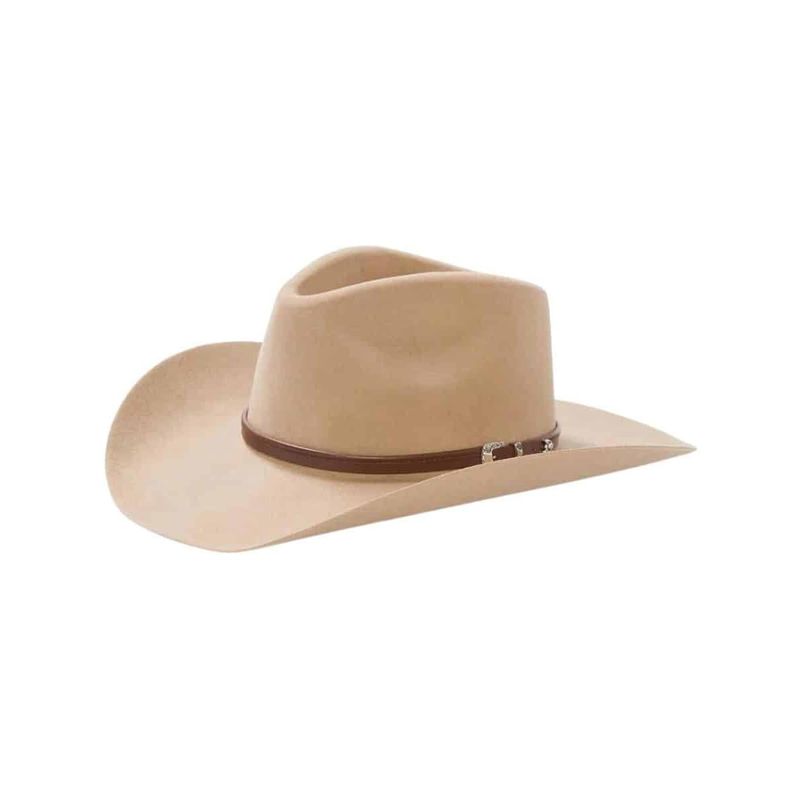 Stetson Seneca Western Hat-Silver sand