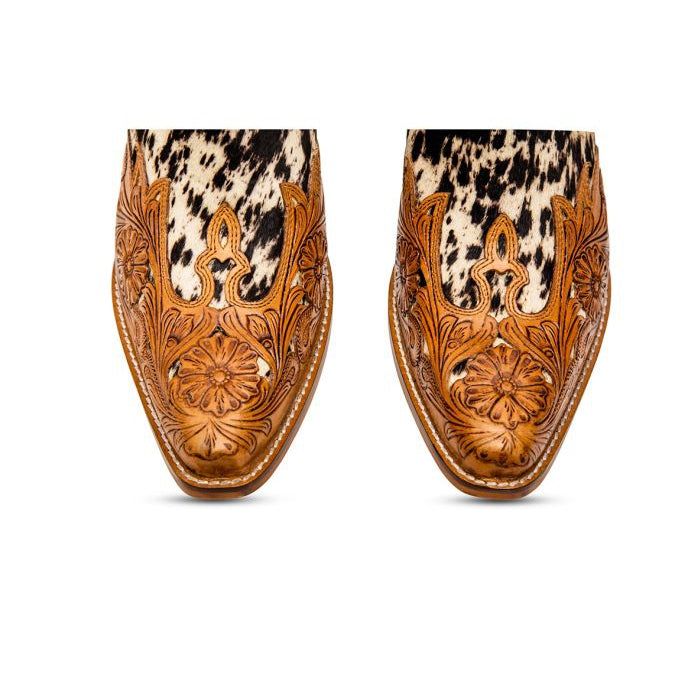 West Street Western Hand-Tooled Booties