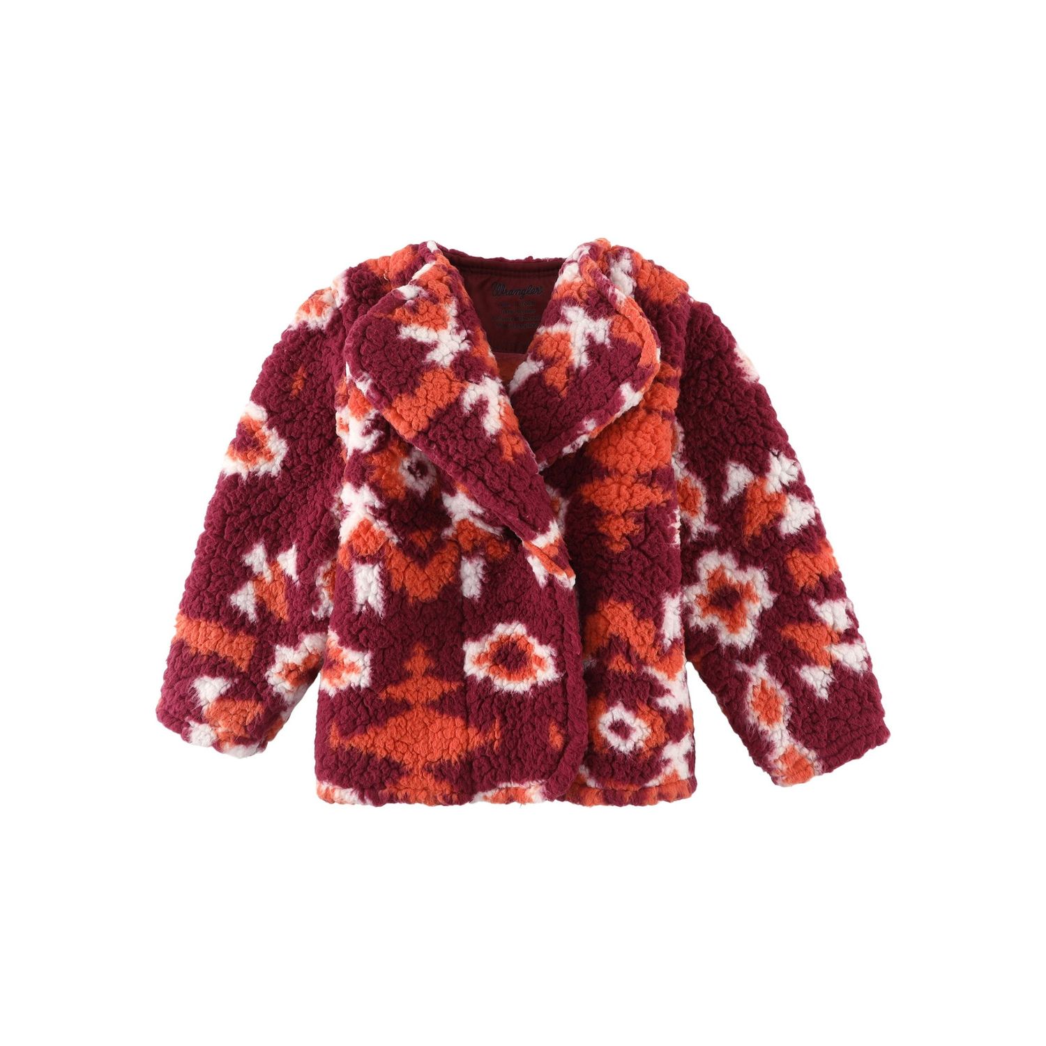 Wrangler Baby Girl's Sherpa Cardigan - Burgundy