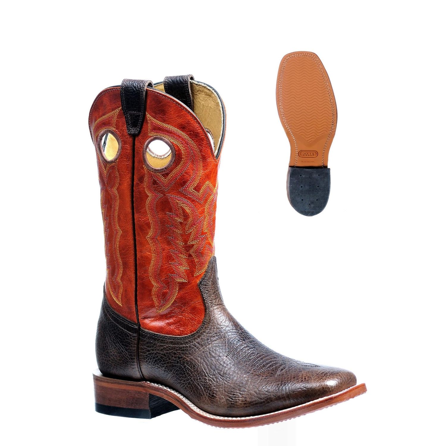 Boulet Men's Western Square Toe Boot