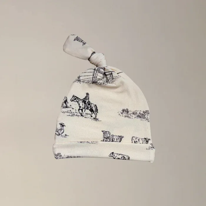 Prairie Cowboy Infant Hat- Multiple Colors, Color: Cream