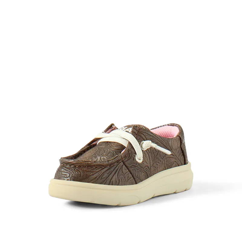 Ariat Toddler Girl's Lil' Stomper Floral Hilo Shoes - Brown