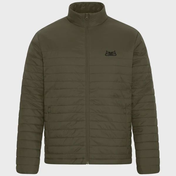 Baredown Brand Men's Long Sleeve Puffer Jacket- Olive