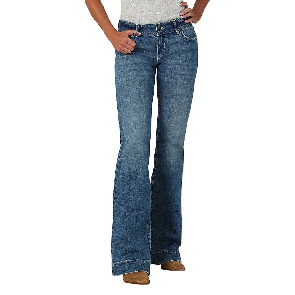 Wrangler Women's Retro Sadie Low Rise Trouser Jeans - Katie