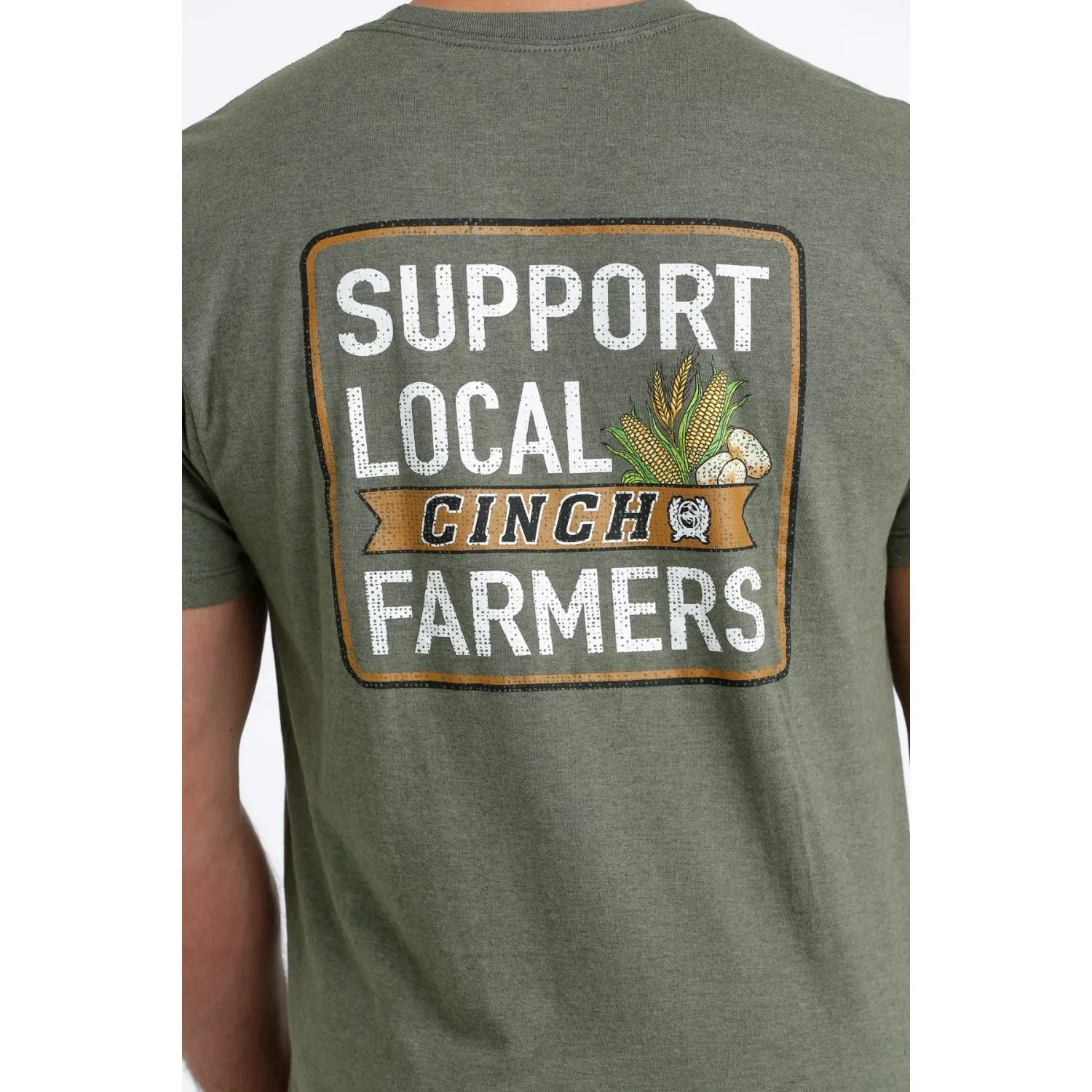 Cinch Men;s SS Tee - Olive