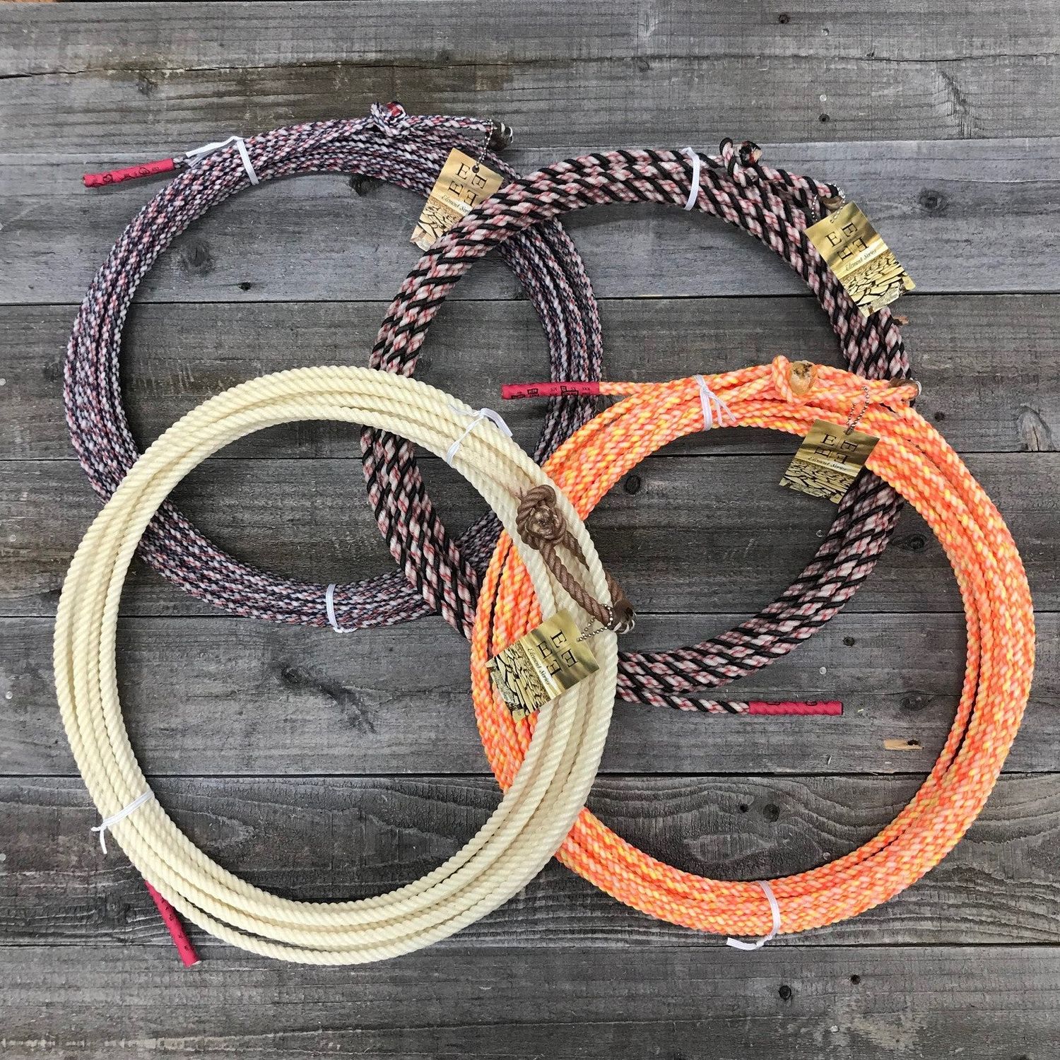 Open Range Element Series 3-Strand Ranch Rope - Red/White/Black